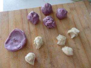 紫薯鲜花饼 玫瑰饼的做法 步骤6