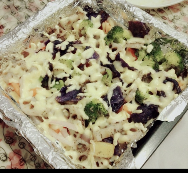 芝士焗番茄西兰花