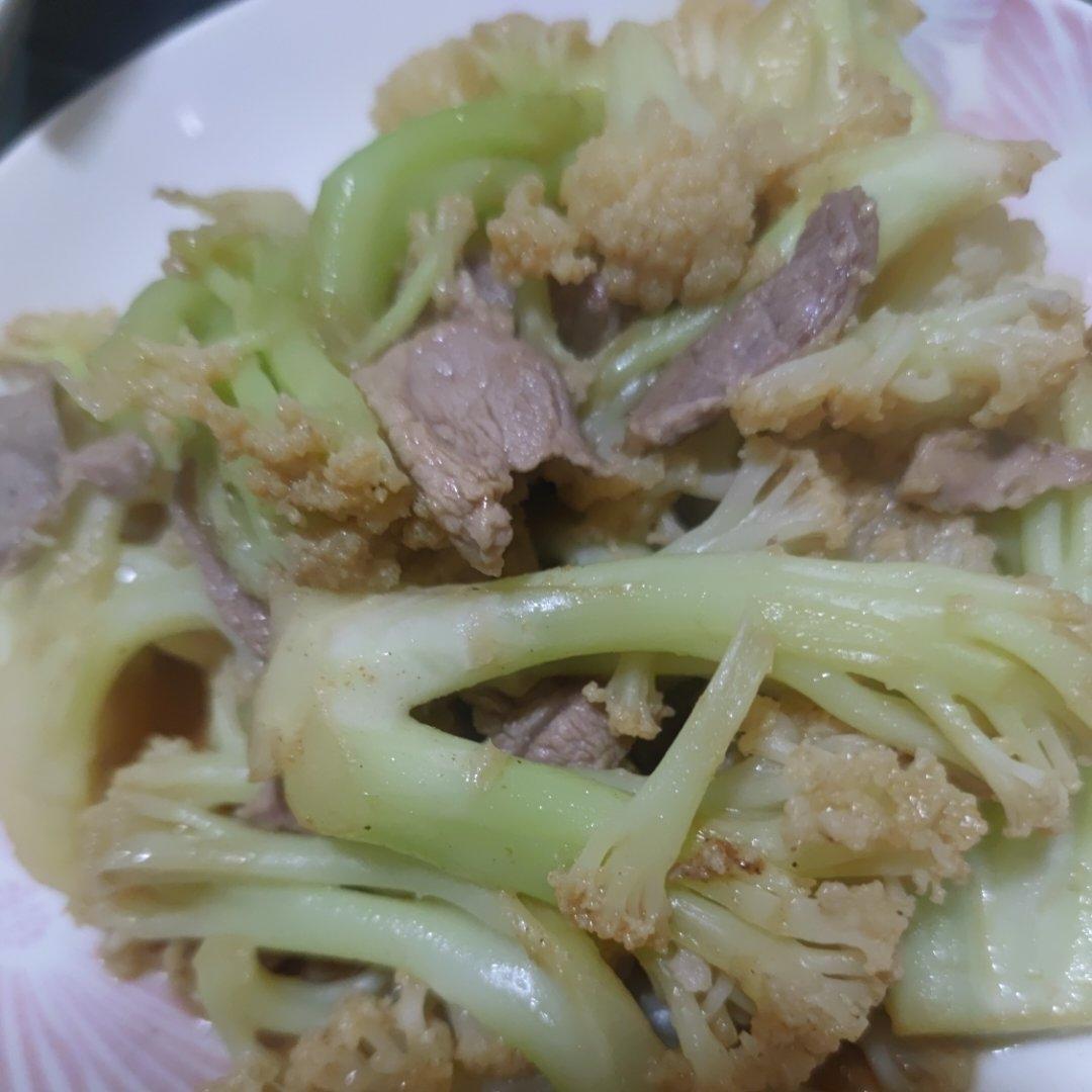 [新手绝不失败]菜花炒肉