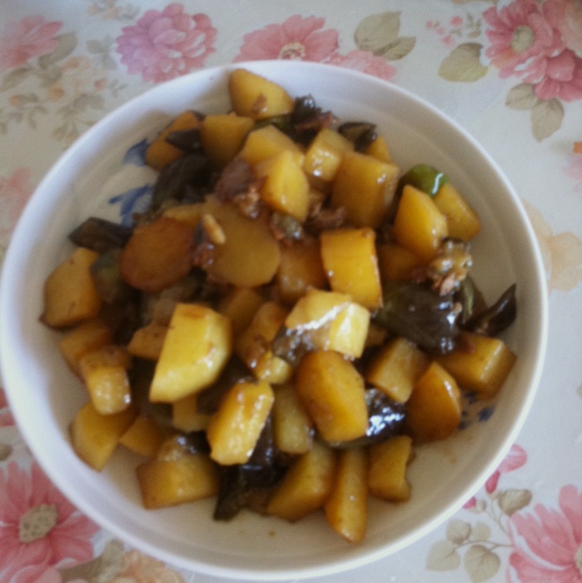 土豆炖茄子