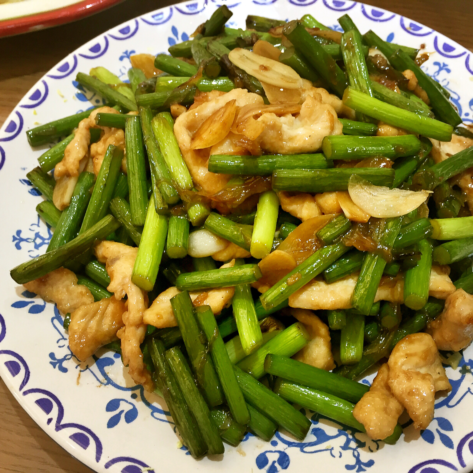 蒜薹炒肉丝
