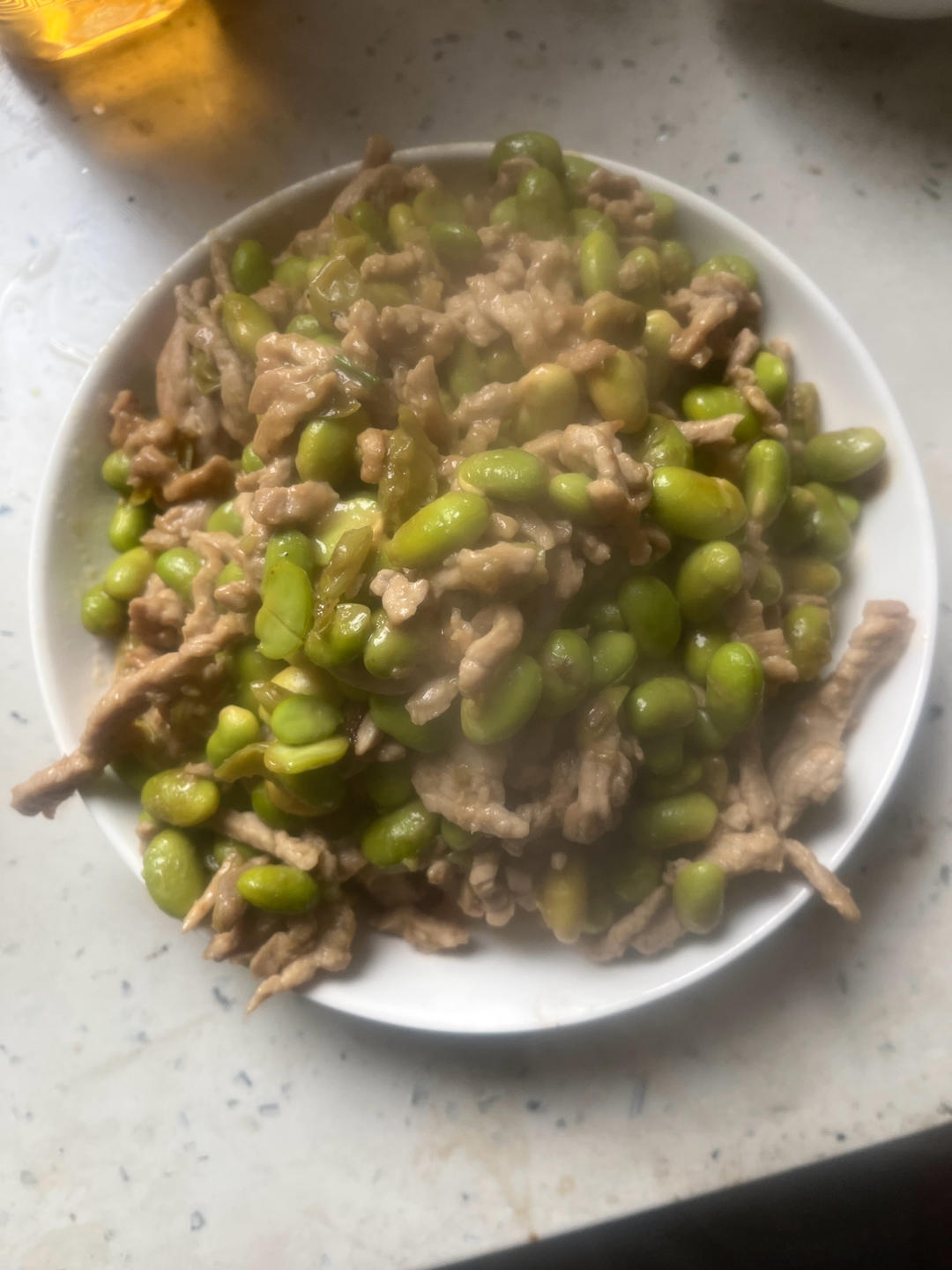 毛豆炒肉