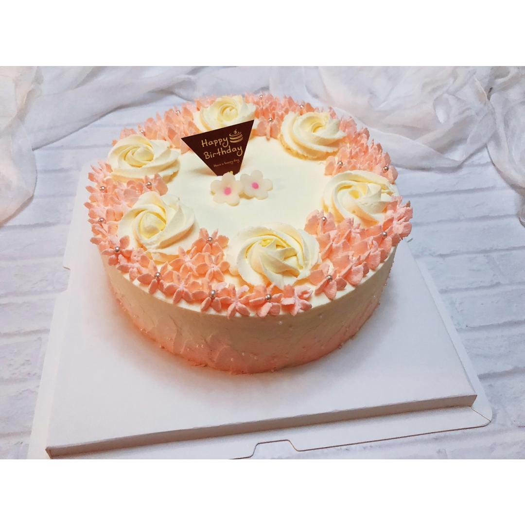 红丝绒圣诞生日蛋糕（戚风蛋糕胚）