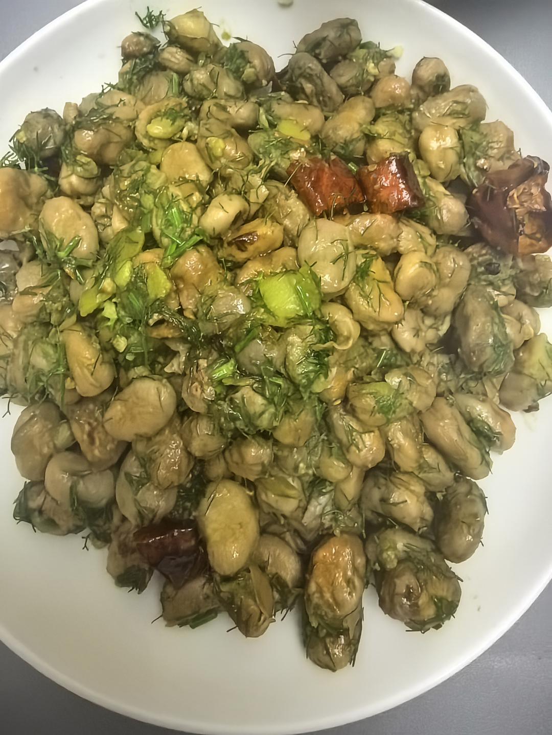 茴香炒蠶豆（胡豆）