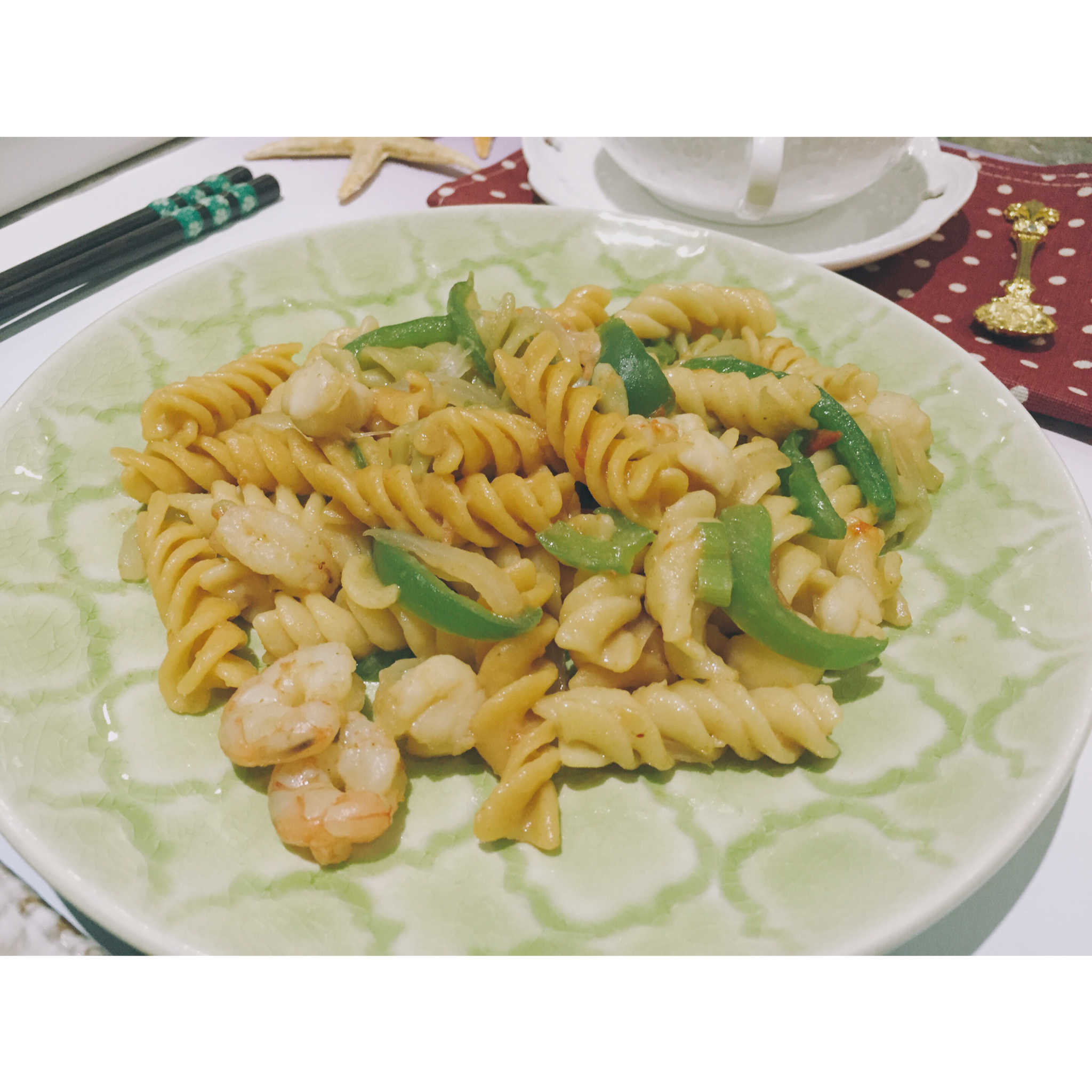 【山姆通心粉】虾仁时蔬炒意粉