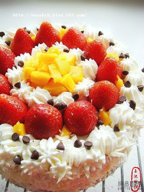 草莓芒果奶油蛋糕的做法