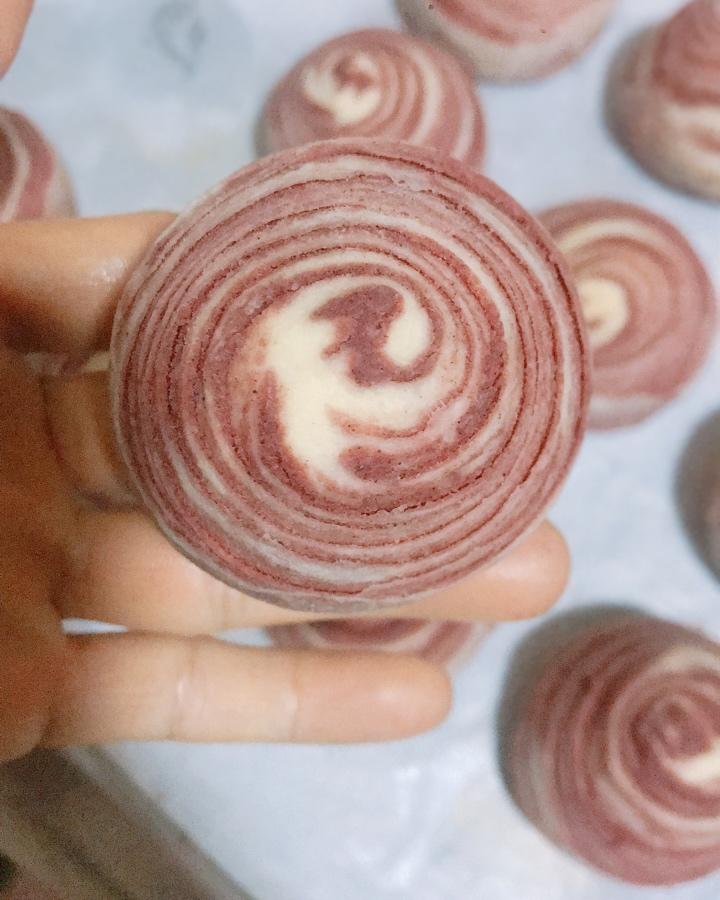 麻薯香芋酥/台湾大甲芋头酥(无猪油完美复刻2015.10修订各种抹茶酥、绿茶酥、蛋黄酥、紫薯酥通用哟）