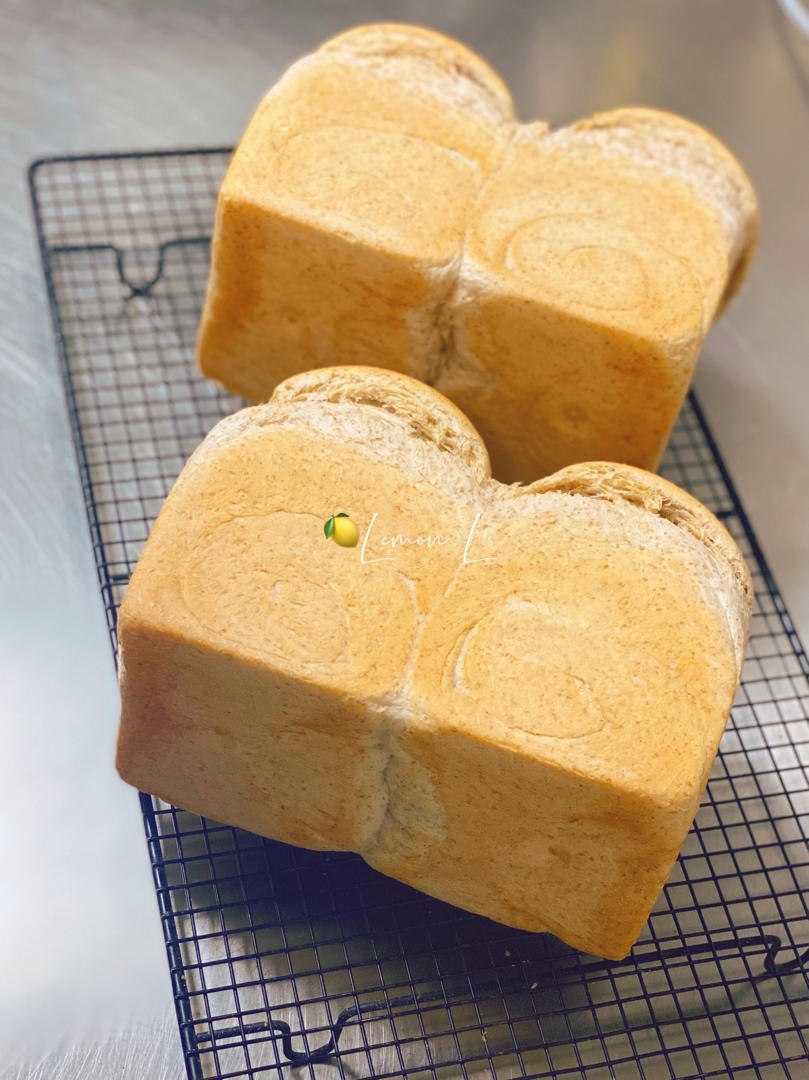 🍞低卡50%全麦吐司面包｜烫种法｜柔软拉丝｜减肥减脂必看