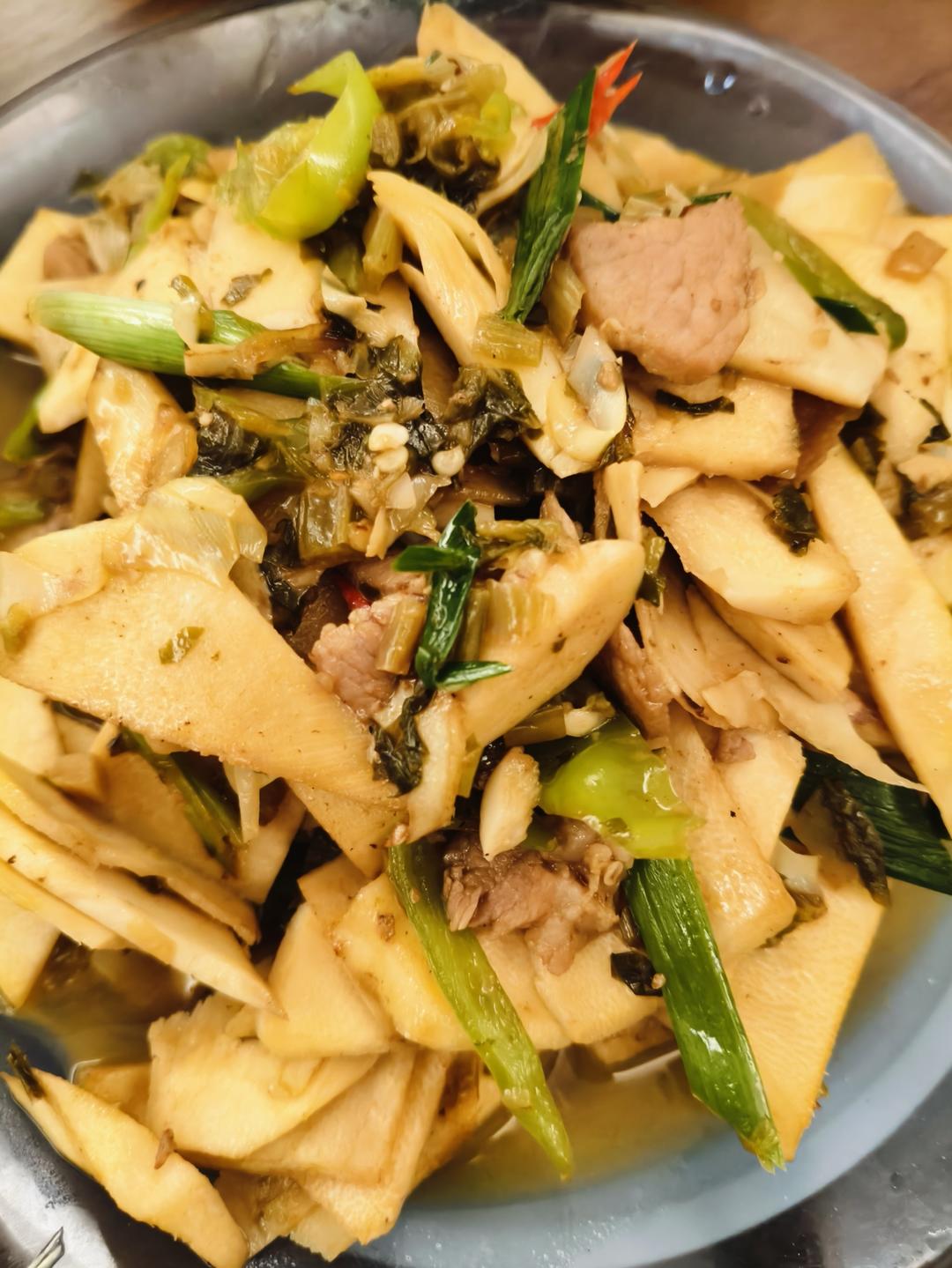 雪菜笋丝炒肉丝❗️可拌饭、搭粥、下面条