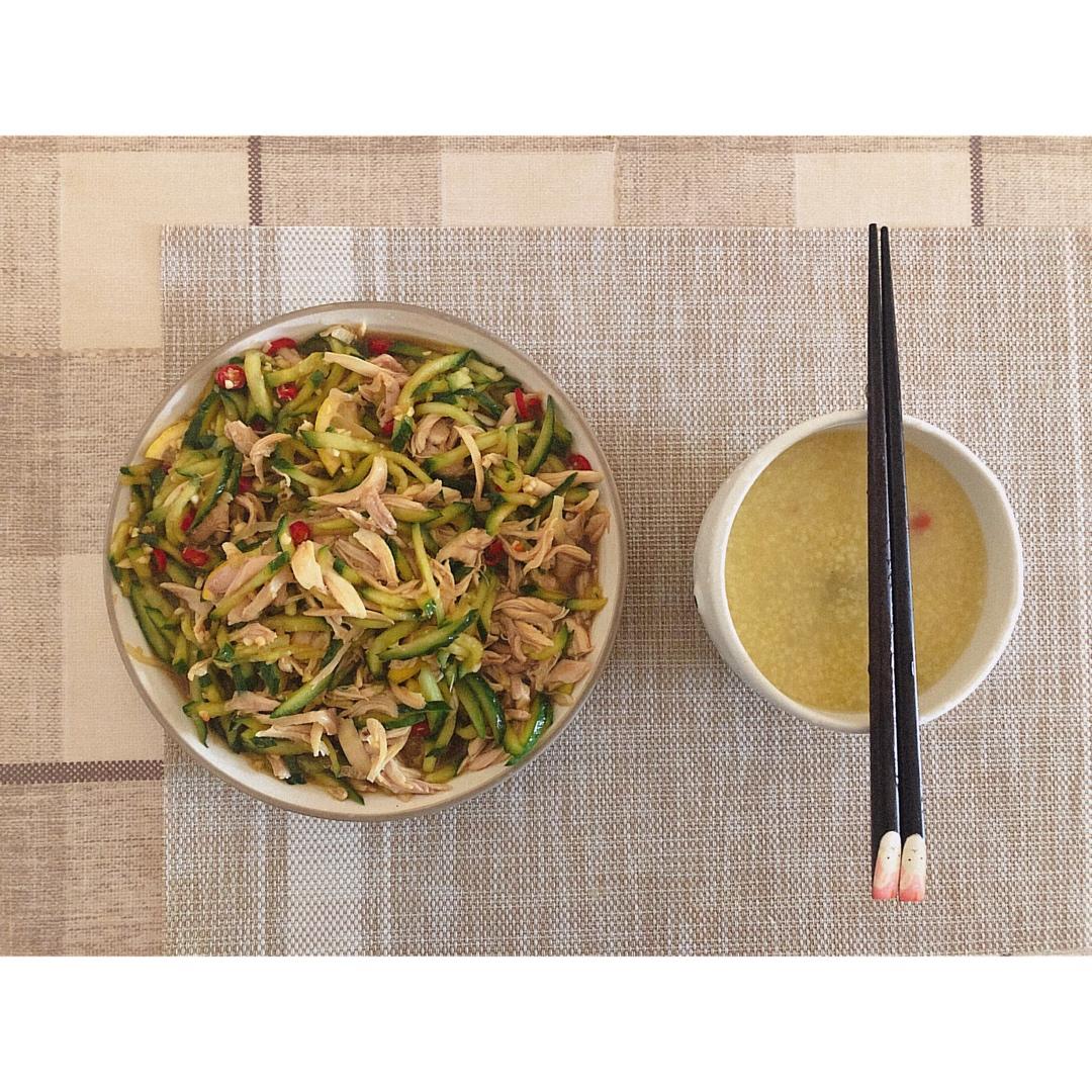 🥰简单好吃手撕鸡腿肉🍗零脂肪凉拌菜