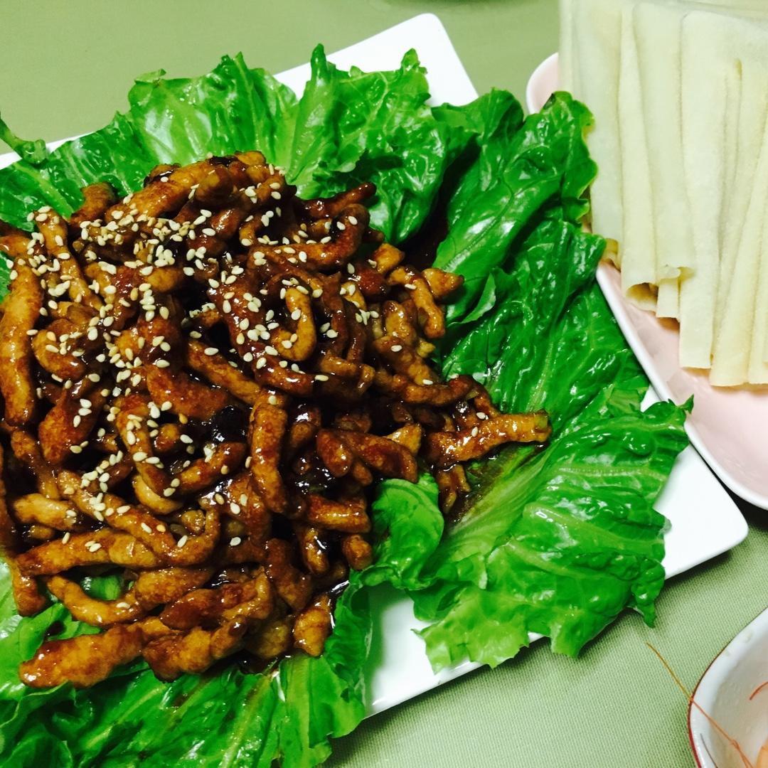 丑妈厨房做的京酱肉丝