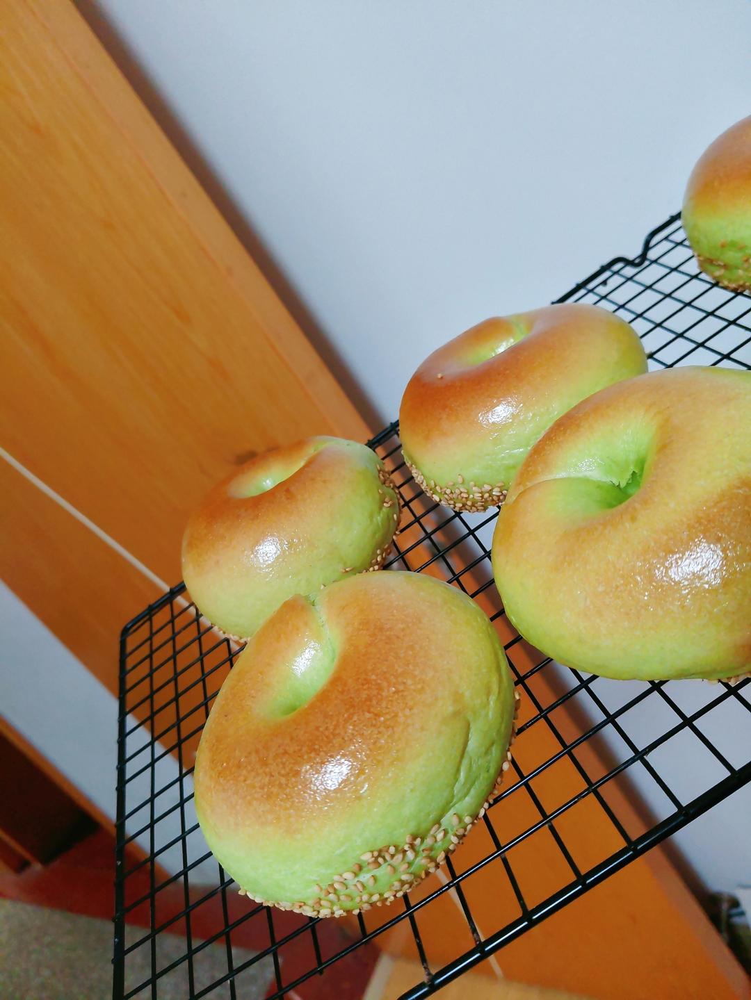 香迷糊了❗开心果奶盐贝果