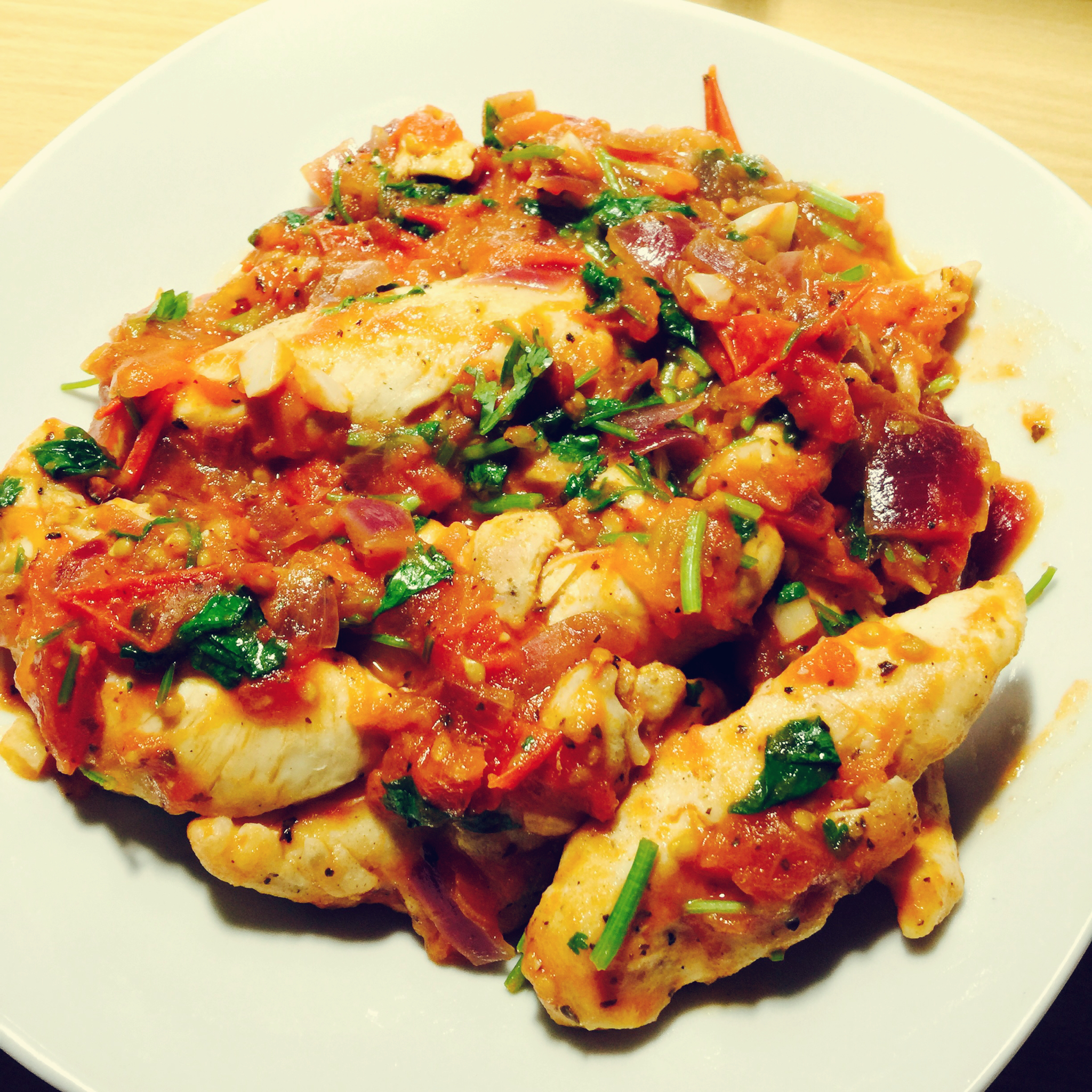 番茄炖鸡胸丨健康·三餐