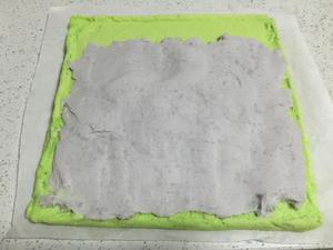 清香斑斓芋泥蛋糕卷的做法 步骤11