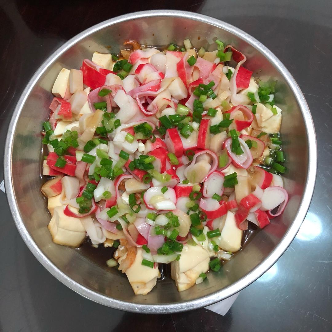 虾米辣椒蒸豆腐