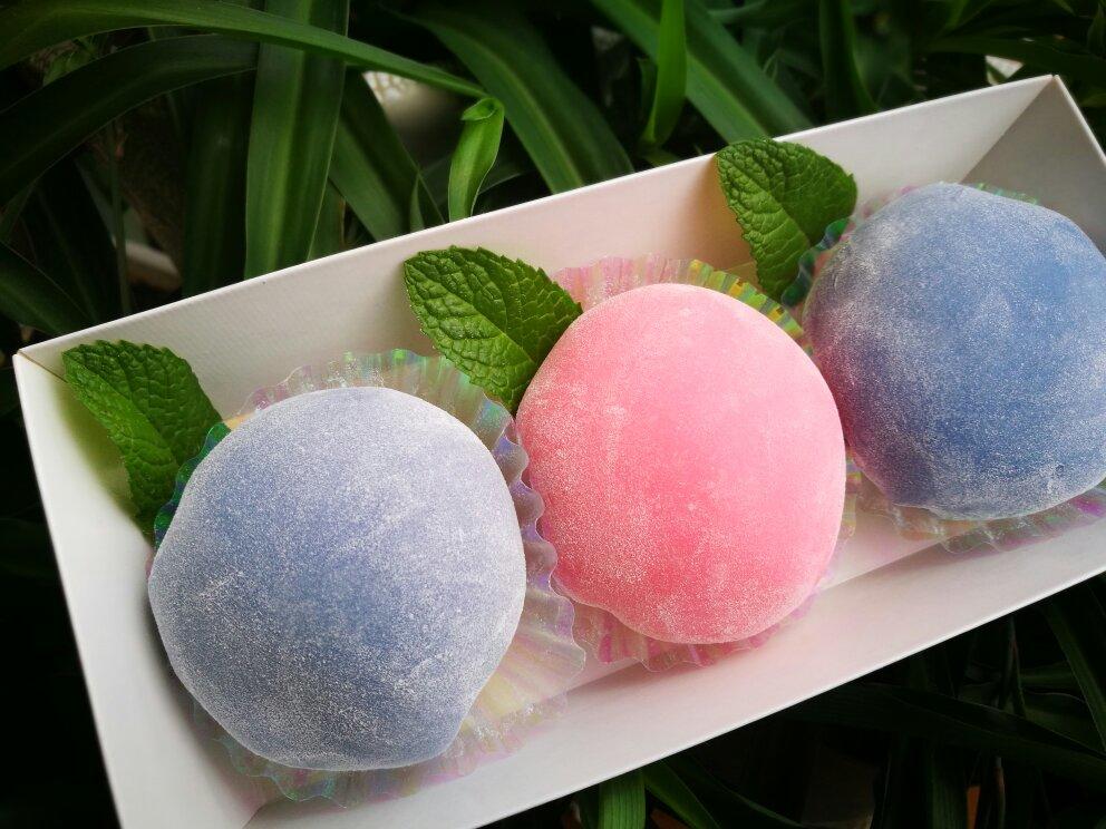 糊大涂涂做的tinrry网红水蜜桃雪媚娘粉出少女心