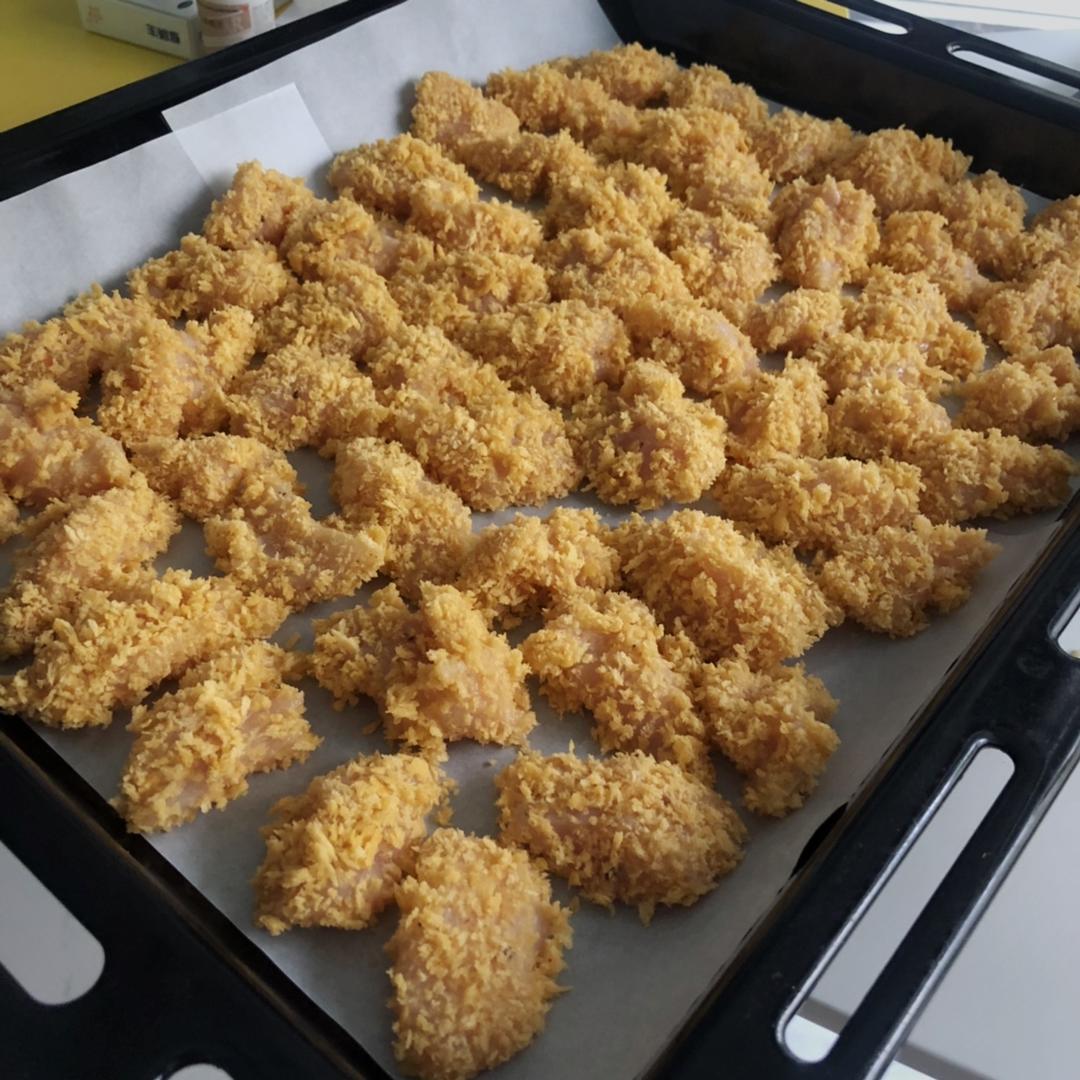 烤箱版劲爆鸡米花，非油炸