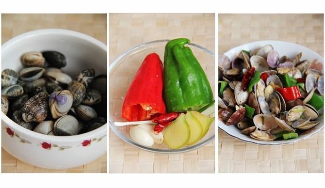董太的私房菜--双椒文蛤的做法
