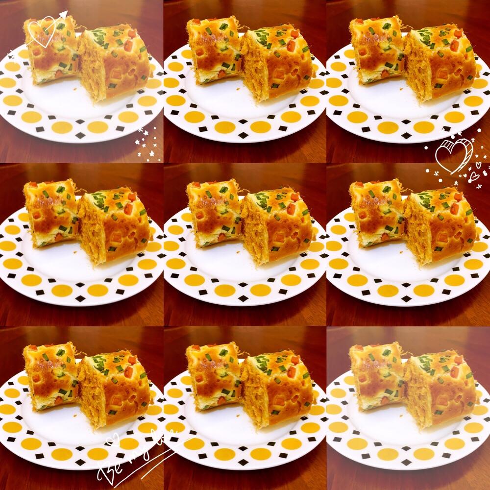 香葱肉松肥蛋糕卷～