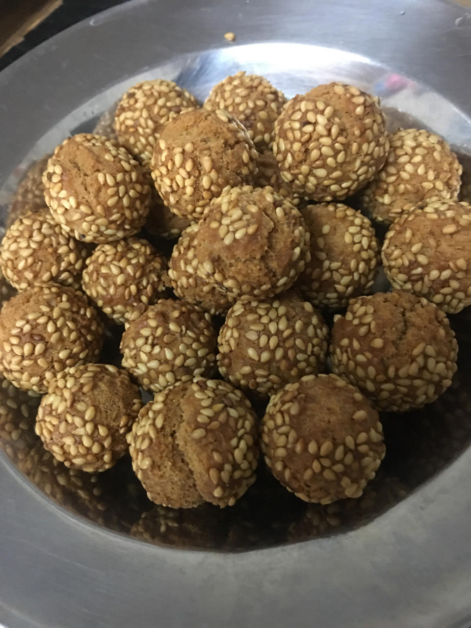 老上海味道——香脆芝麻球开口笑（烤箱版）