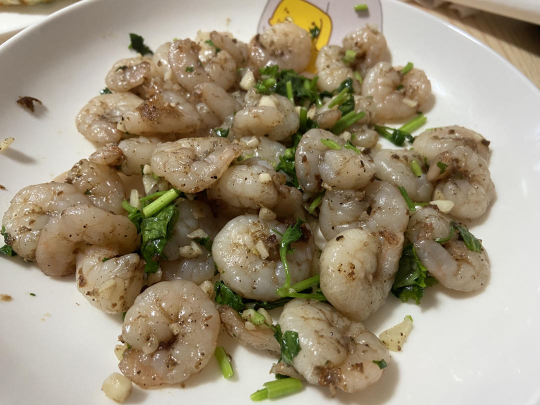 蒜香黄油虾『蒜香虾仁』炒虾仁  生酮