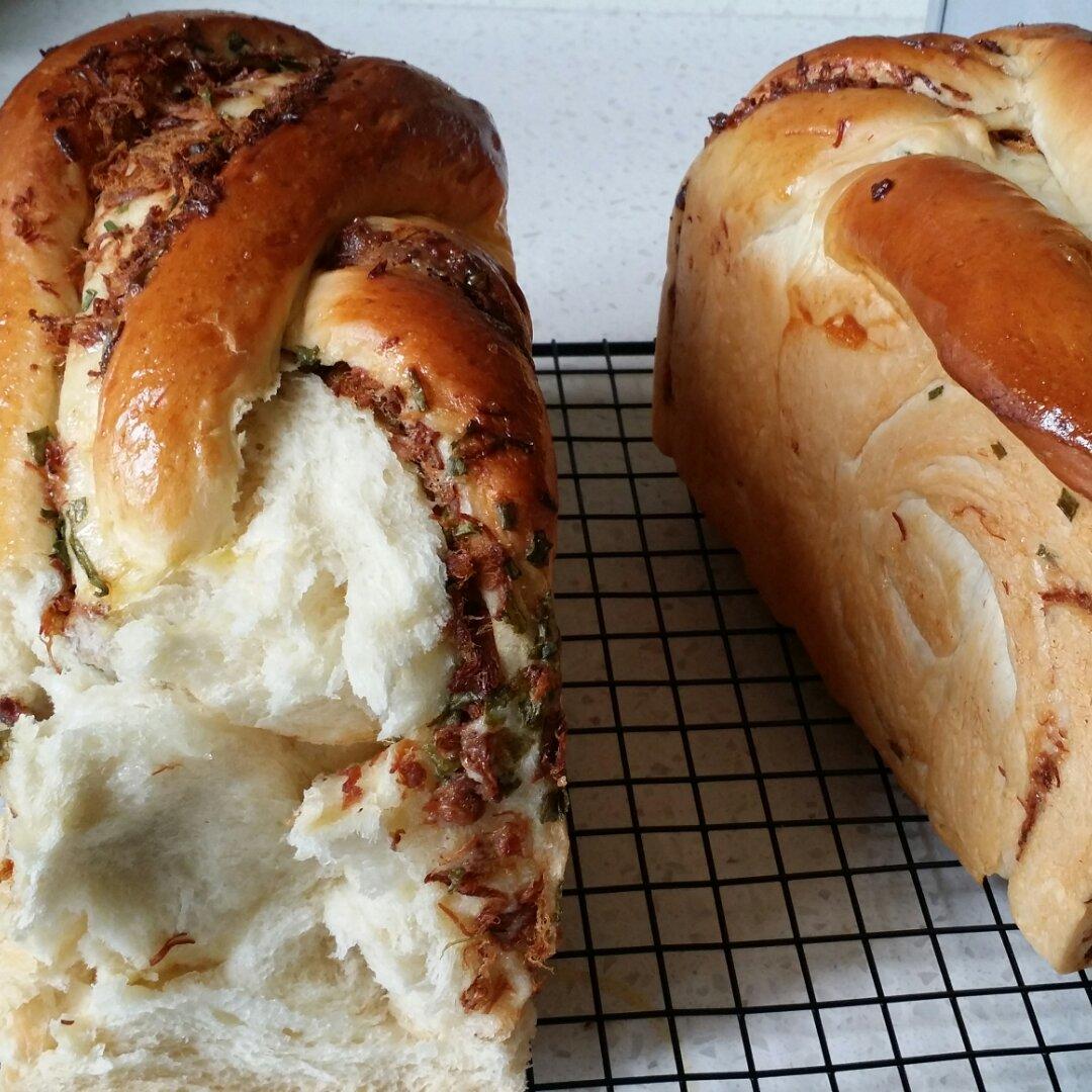 香葱肉松手撕吐司