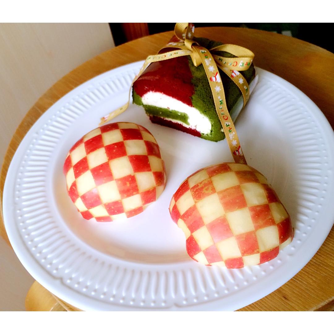 抹茶波点（条纹）蛋糕卷