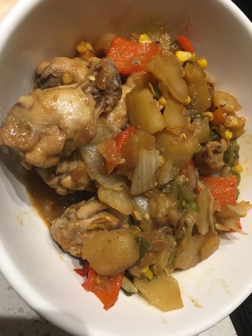 家常版三汁鸡翅焖锅