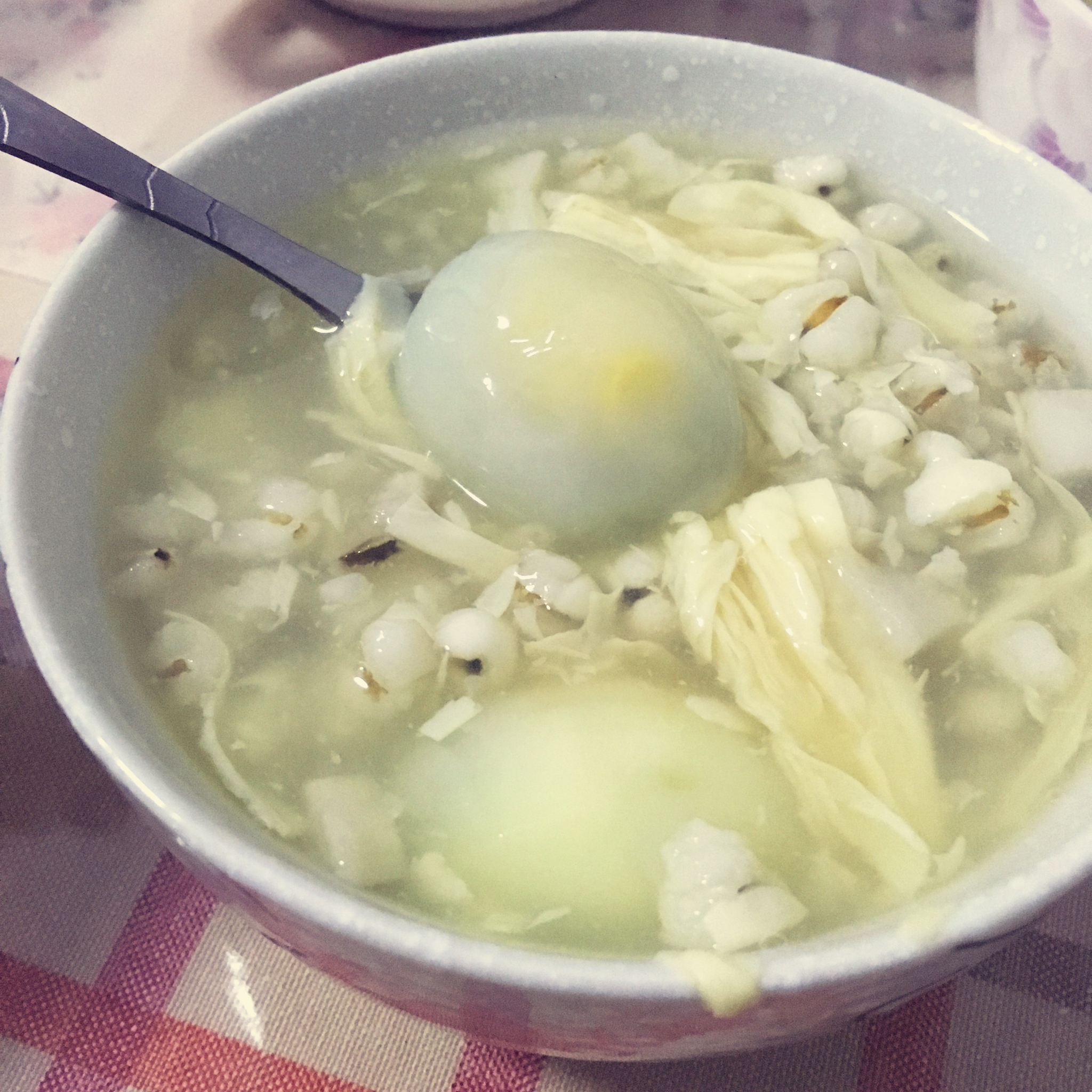 白果薏米腐竹糖水