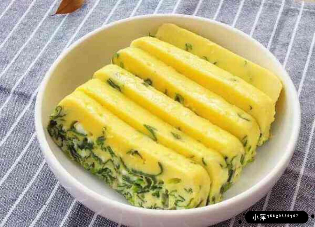 菠菜鸡蛋糕
