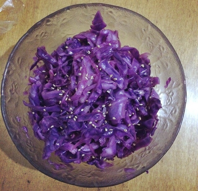 凉拌紫甘蓝