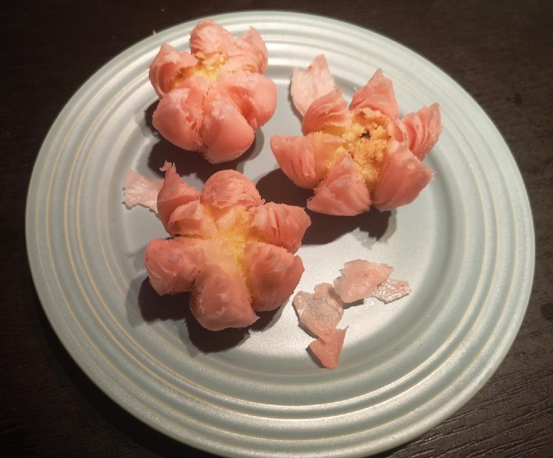 【荷花酥】没有烤箱，也能做出以假乱真的点心！