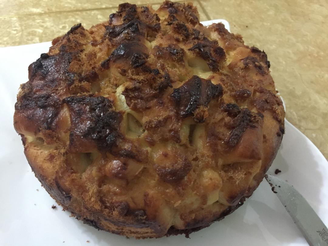 肉松手撕面包—超软会爆浆的面包哟