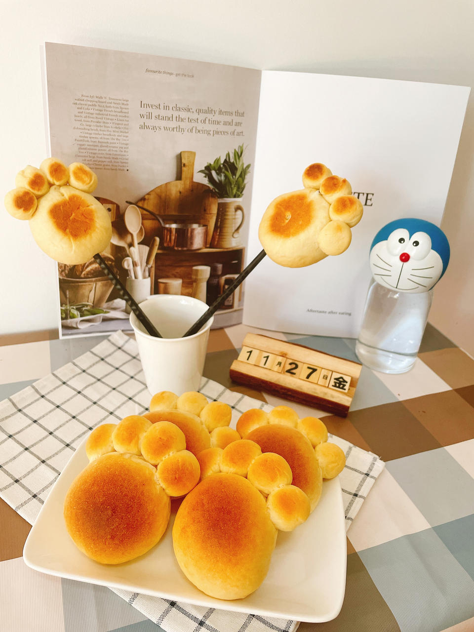 小绿牌猫爪面包 “爪爪知道”(快乐可爱小餐包)