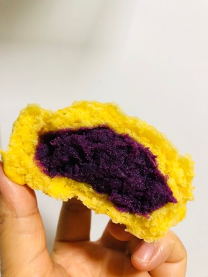 南瓜紫薯包的做法 步骤10
