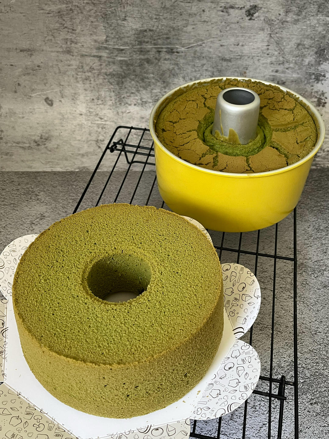 抹茶戚风（6寸加高10厘米）