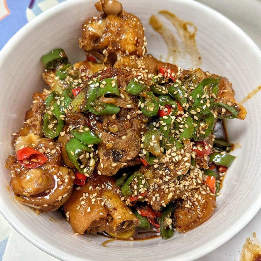 湘味辣炒猪蹄，鲜辣软糯，好吃不腻！