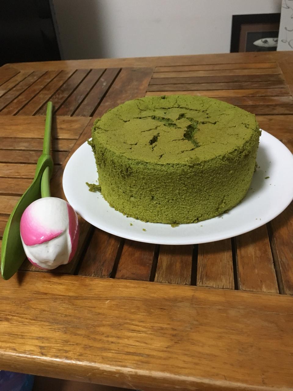 六寸抹茶戚风蛋糕