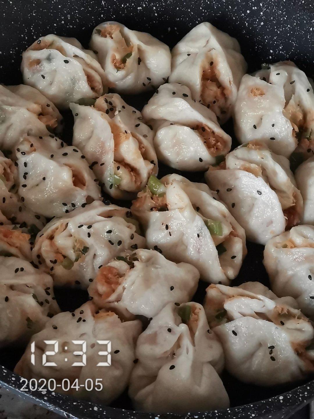 香葱肉松粘卷子