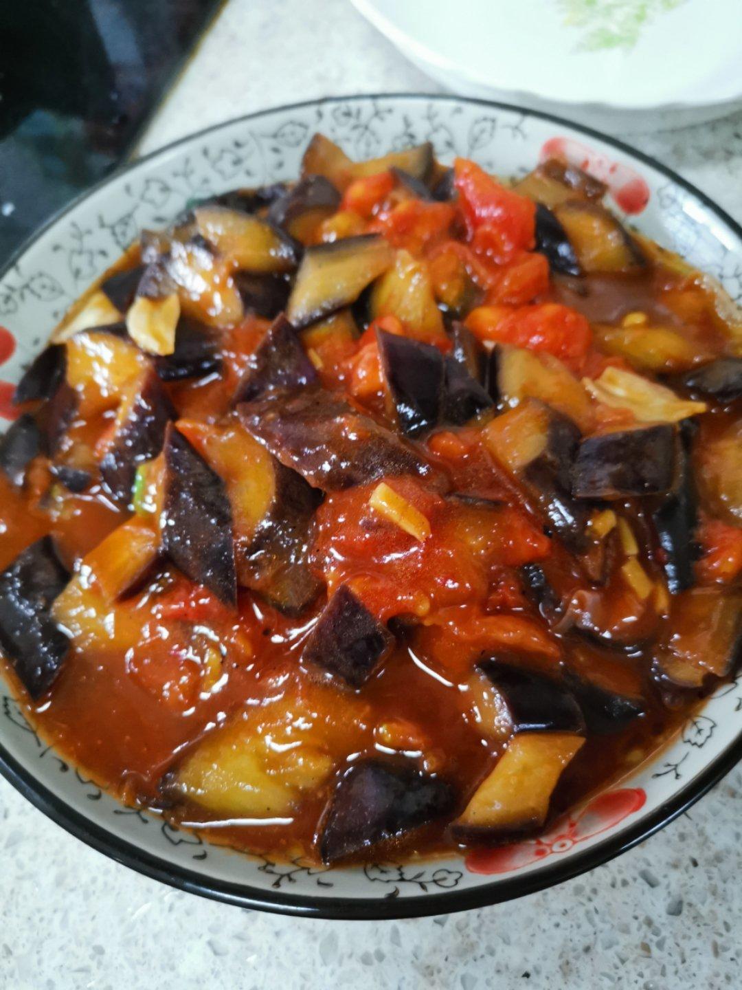 堂妈小厨——番茄烧茄子🍆