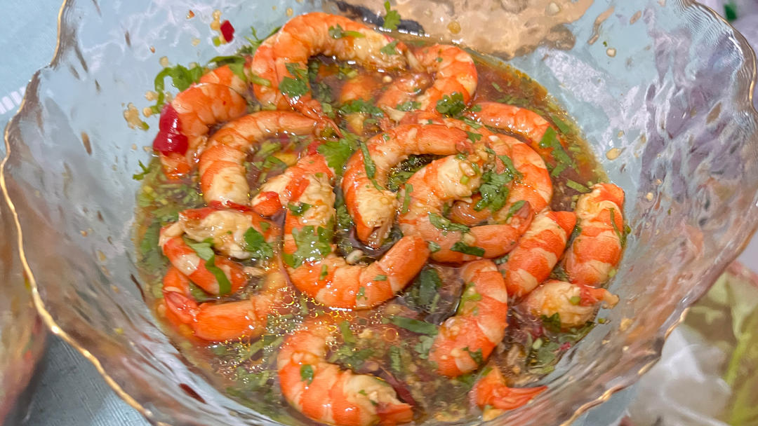 惊艳味觉泰式酸辣柠檬虾，捞汁小海鲜