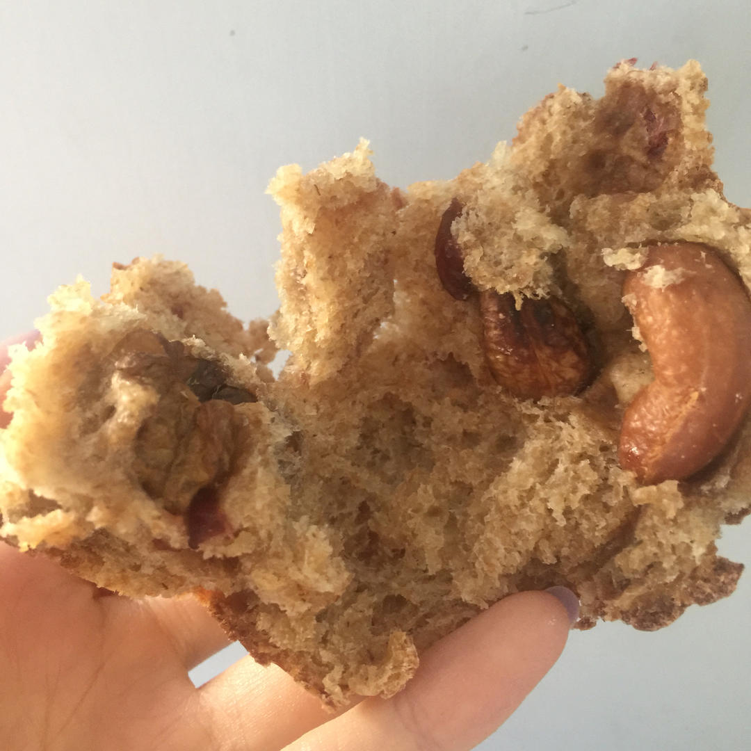 全麦蔓越莓软式欧包（免揉）