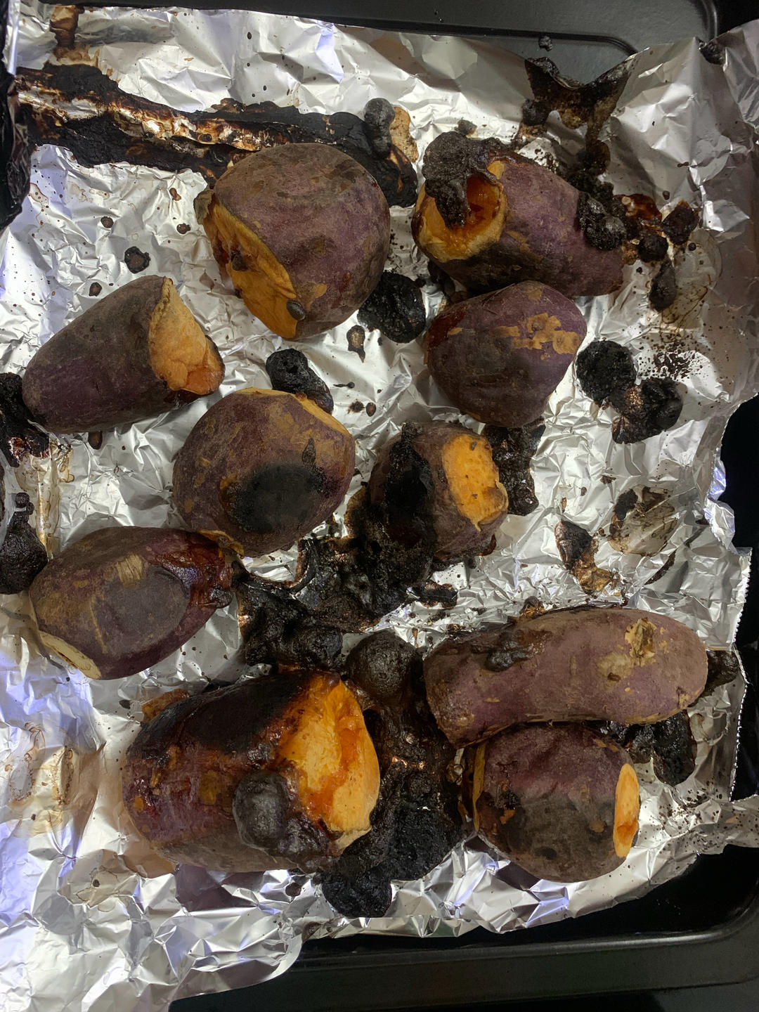 【糯唧唧的烤红薯】糖油四溢皮肉分离外糯里嫩吸溜着吃！