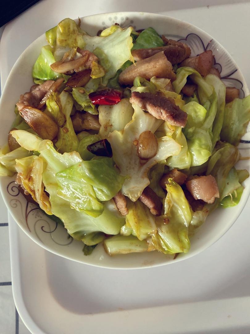 猪油渣豆豉包菜