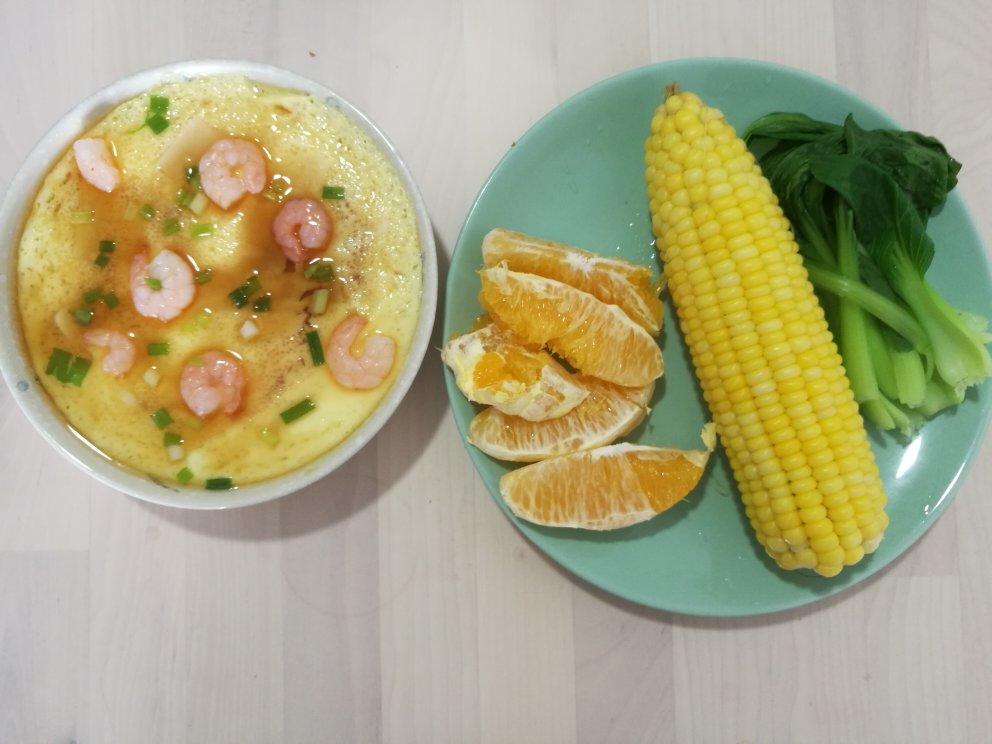 虾仁豆腐蒸水蛋