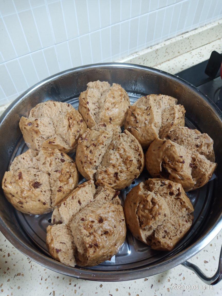 红糖红枣开花馒头（一次性发酵）