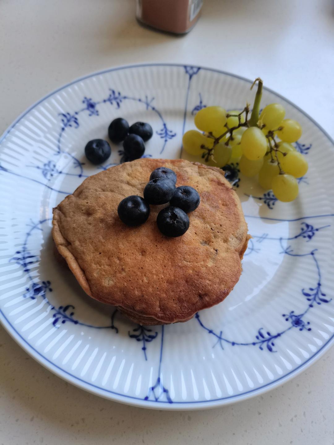 全麦香蕉奶香松饼（少油低糖）