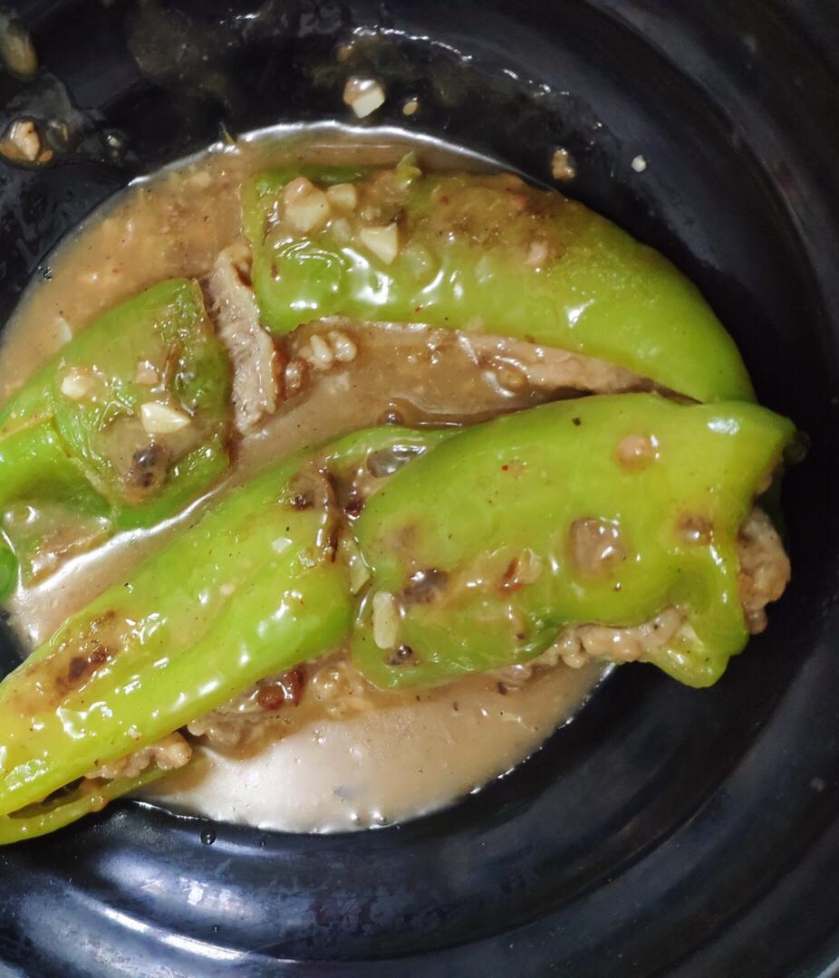 肉馅辣椒-新手下厨 stuffed Chili pepper