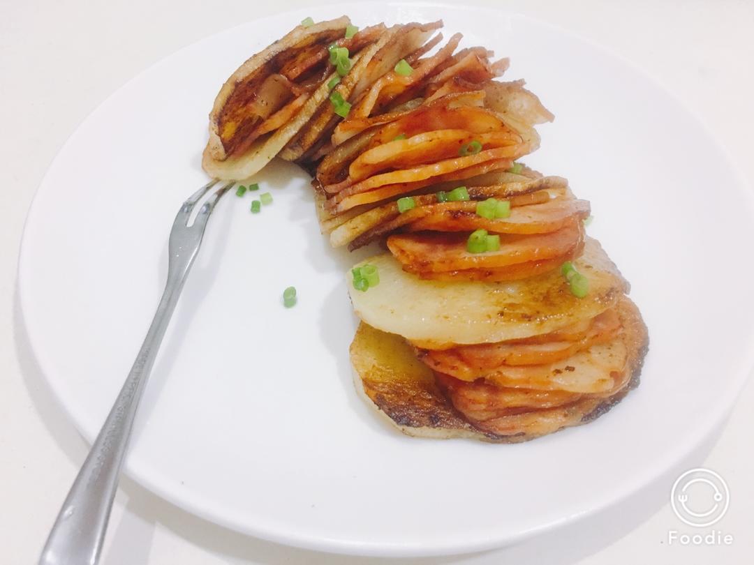 椒盐培根夹土豆