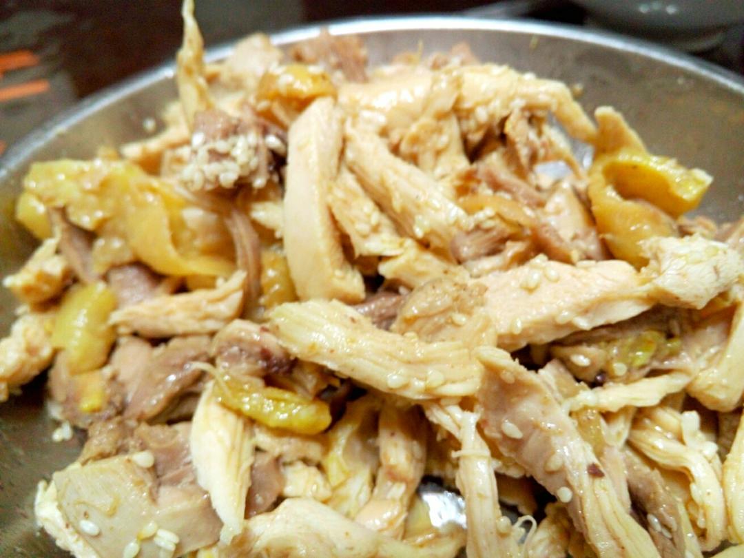 手撕鸡（处理剩菜方案）